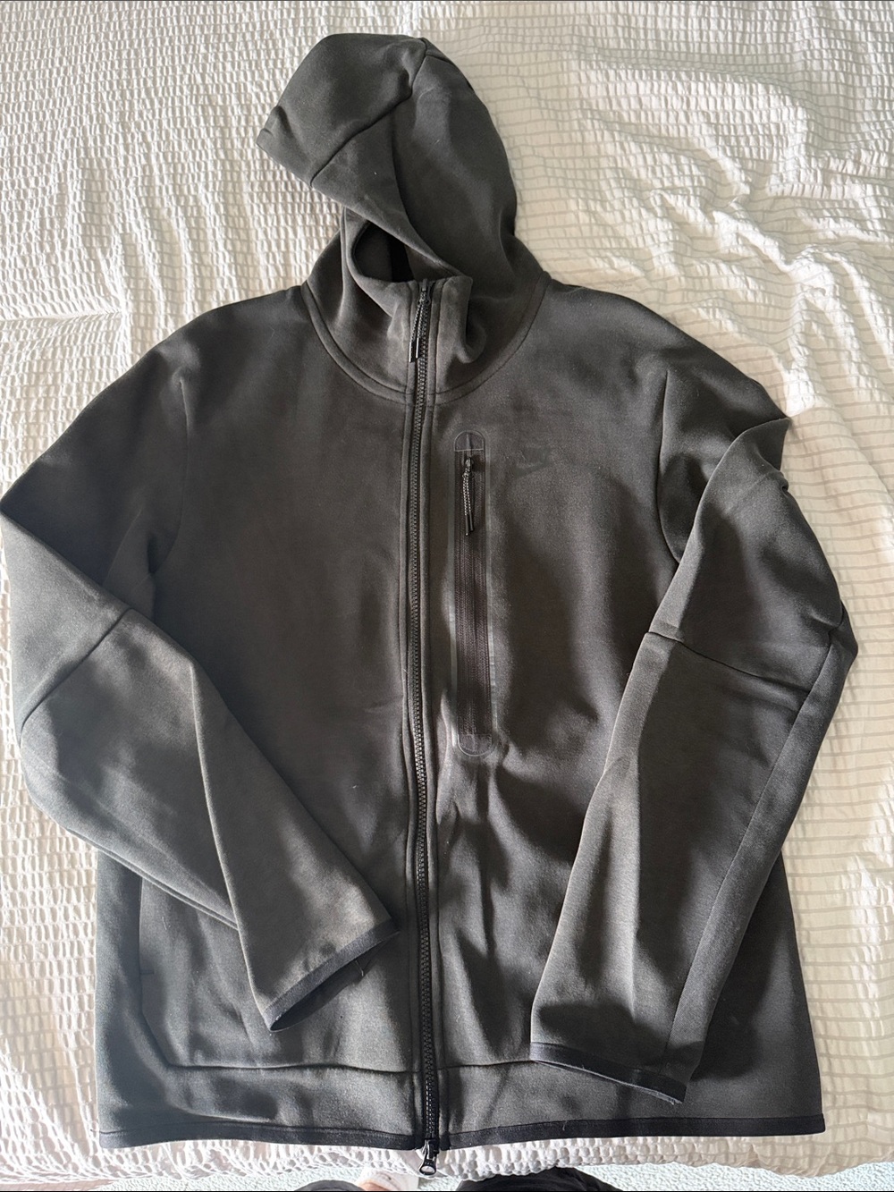 Black Nike Tech ZipUp Hoodie